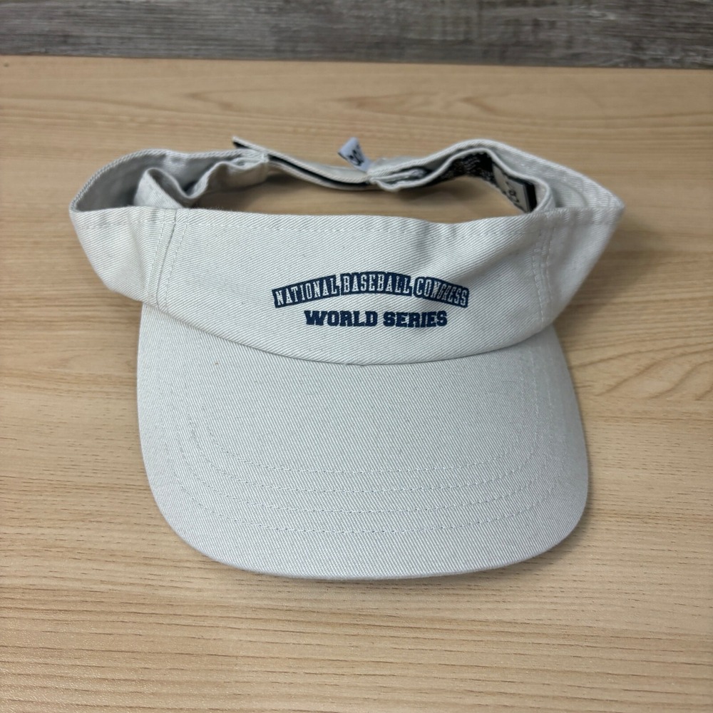 National Baseball Congress Hat Visor Mens Brown Tan World Series Adjustable
